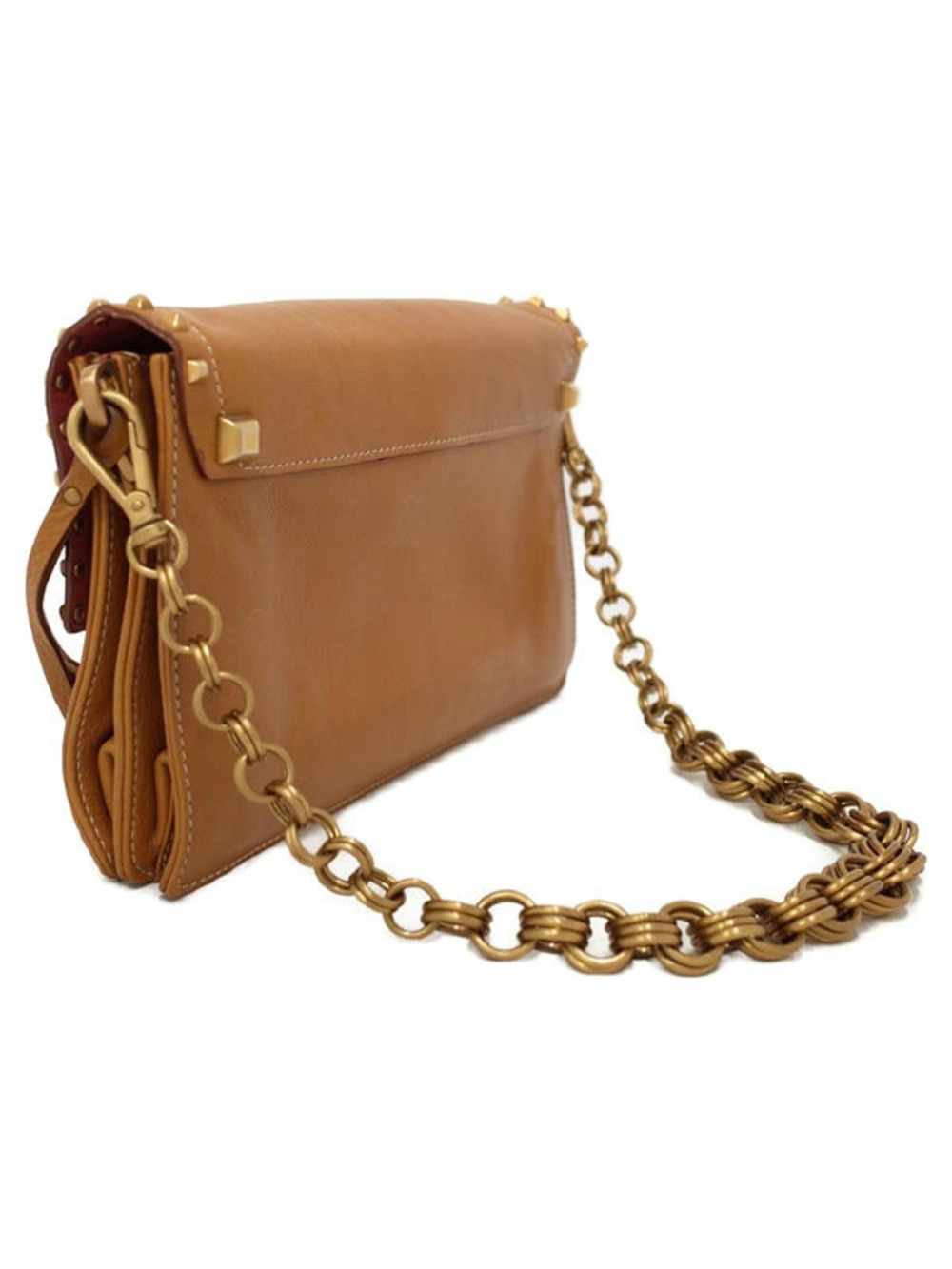 Prada Chain Studded Shoulder Bag